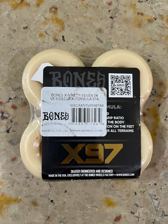 Ruedas skate Bones: 54mm 97A X-Ninety Seven V5 Wide Cut